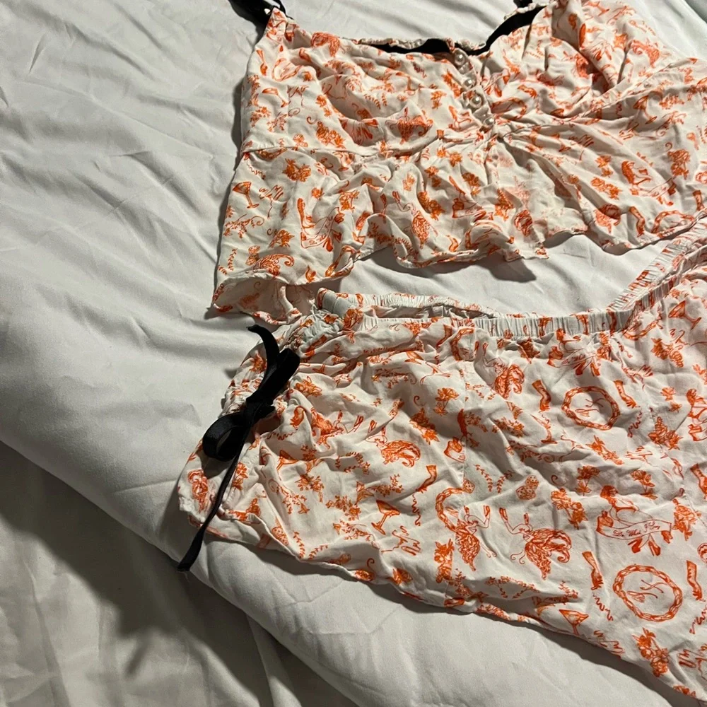 Savage X Fenty Underpinnings‎ Sleep Cami & Short Set size 2X Coquette Whimsygoth